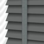 50 mm Anthracite Wooden Venetian Blind with Ladder Tapes - Image 3
