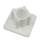 Closed-Box Blind Small Modular White End Cap with Male Connector (Right Side) - Image 4