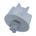 32mm Spring Round Pin White Tube End Cap