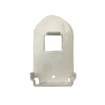 Narrow Frame White Painted Metal Square-Pin Bracket - Image 3