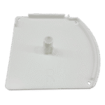 Closed-Box Blind Large White Square End Cap (Right Side) - Image 2