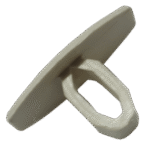 Roller Blind Hexagonal Cream Bottom Rail End Cap