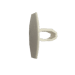 Roller Blind Hexagonal White Bottom Rail End Cap - Image 2