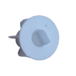 32mm White Rectangular Pinned Tube End Cap - Image 2