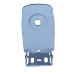 Narrow Frame Long White Painted Metal Round-Hole Bracket - Image 3