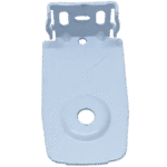 Narrow Frame Long White Painted Metal Round-Hole Bracket