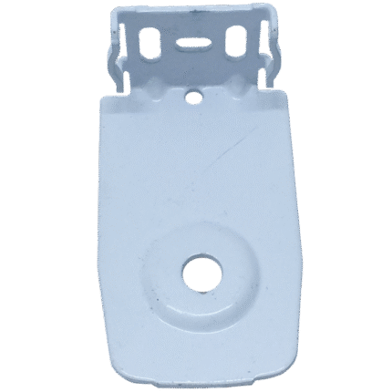 Narrow Frame Long White Painted Metal Round-Hole Bracket