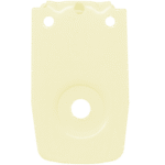 Narrow Frame Round-Hole Cream Painted Metal Bracket - Image 2