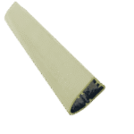 Zebra Blind Cream Triangle Bottom Aluminum Profile