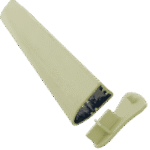 Zebra Blind Cream Triangle Bottom Aluminum Profile - Image 3