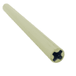 Zebra Blind Cream Round Bottom Aluminum Profile