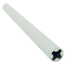 Zebra Blind White Round Bottom Aluminum Profile