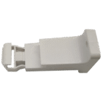 White L Bracket for Curtain Rail