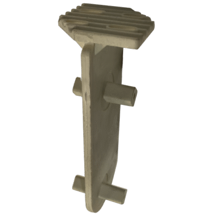 Double System Flat Middle Connector Accessory Cream