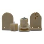 32 mm Roller Blind Gearbox Cream Mechanism Set - Image 5