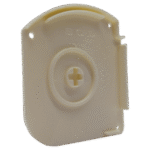 Closed-Box Blind Small Cream End Cap (Left Side)