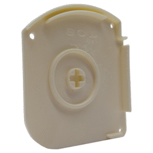 Closed-Box Blind Small Cream End Cap (Left Side)