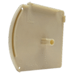 Closed-Box Blind Large Cream Square Plug End Cap (Left Side)