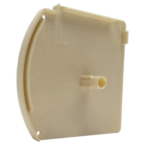 Closed-Box Blind Large Cream Square Plug End Cap (Left Side)