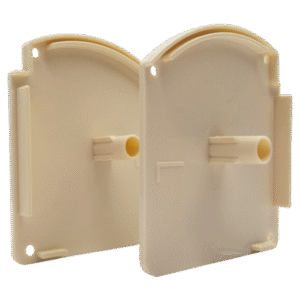 Closed Box Blind Small Box Cream Cover Set with Square Plug