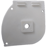 Closed-Box Blind Small Modular White End Cap with Female Fitting (Left Side)