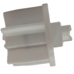 32mm Spring Round Pin White Tube End Cap - Image 2