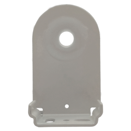 Narrow Frame White Painted Metal Round-Hole Bracket