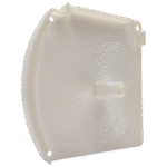 Closed-Box Blind Large White Square End Cap (Left Side)