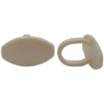 Roller Blind Oval Cream Bottom Rail End Cap