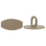 Roller Blind Hexagonal Cream Bottom Rail End Cap - Image 2