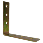 L Mounting Bracket Yellow 8 cm