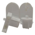 32-inch White Mechanism Set with Clip Stand and Square Pin