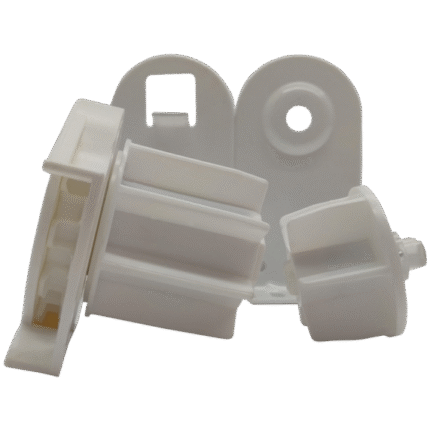 38 mm Jumbo White Chain Mechanism Set with Wide-Case Metal Brackets