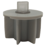 32mm Gray Rectangular Pinned Tube End Cap - Image 2