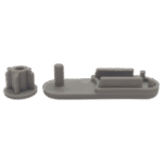 Zebra Blind Oval Gray Bottom Rail End Cap