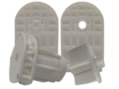 38 mm White Reducer Chain Mechanism Set with Plastic Brackets