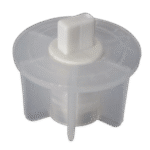 32mm Center Leg Transparent Tube End Cap - Image 2