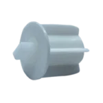 28 mm Round Transparent-Pin White End Cap Plug - Image 2