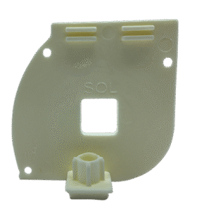 Closed Box Blind Female Fitting Small Box Modular White Left Cover