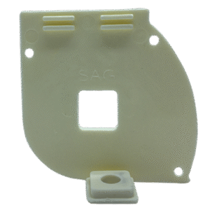 Closed Box Blind Female Fitting Small Box Modular White Left Cover