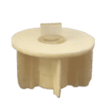38 mm Rectangular-Pin Cream Tube End Cap
