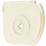 Closed-Box Blind Small Cream End Cap (Left Side) - Image 2