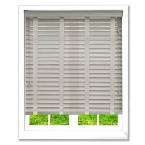 50 mm Gray TruWood Wooden Venetian Blind, Ribbon Ladder